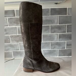 Sole Society Over the Knee Boots - Dark Gray